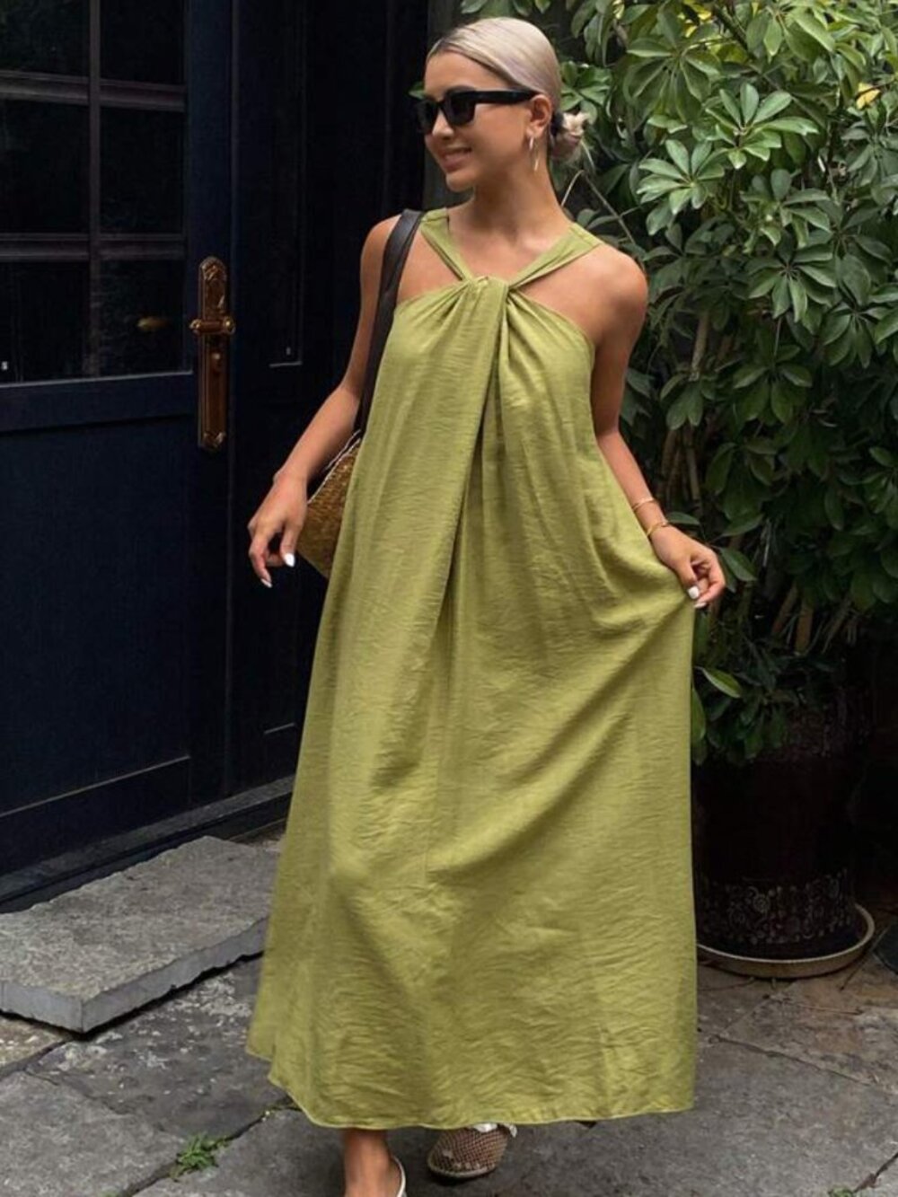 Twisted Top Maxi Dress